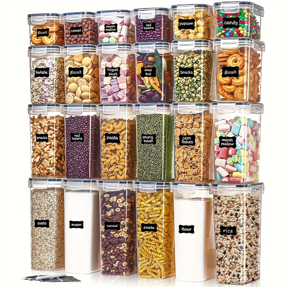 Kitchen Baking Tray Organizer - 24 pièces de contenants de stockage