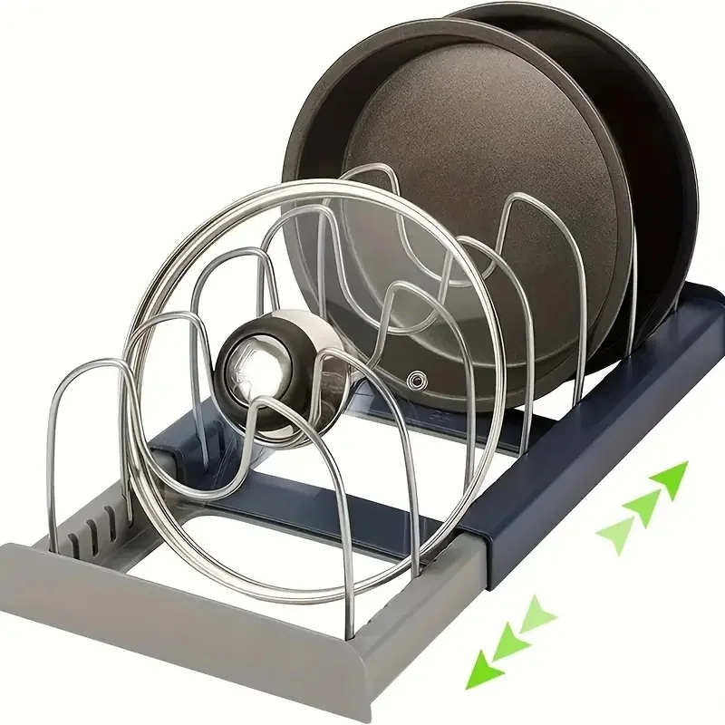 Kitchen Baking Pan Organizer - Rangement extensible en acier inoxydable T1,