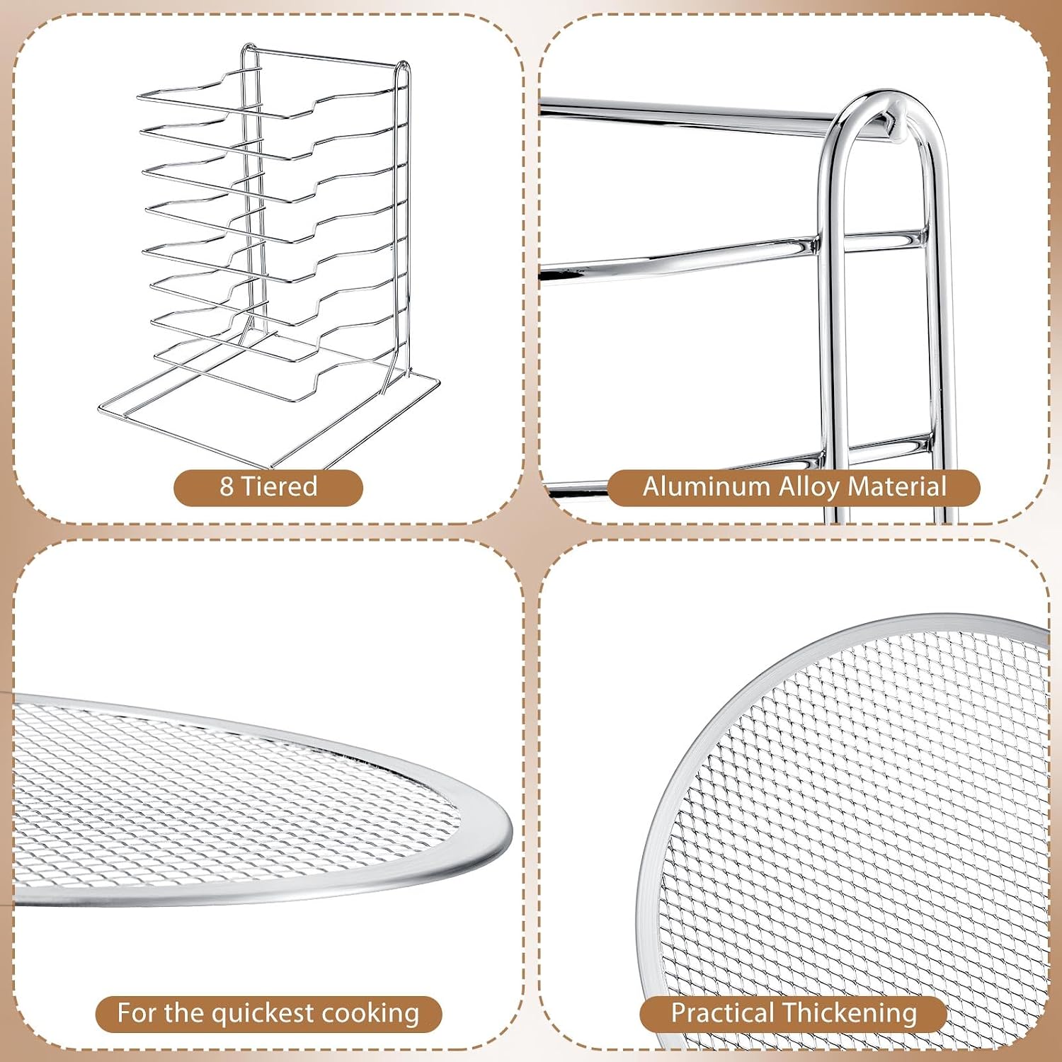 Étagère à pizza à 8 niveaux av - Kitchen Baking Pan Set avis et prix