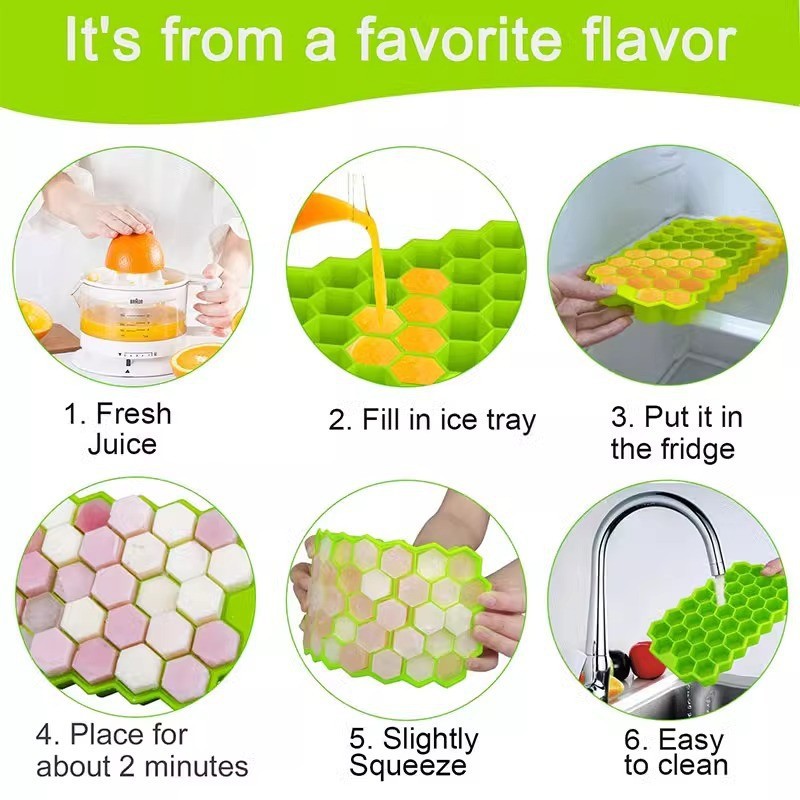 Moule à glaçons en Silicone à  - Kitchen Baking Tray Organizer avis et prix