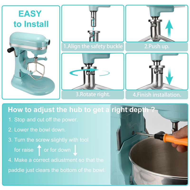 YCOC-6QT Bol mélangeur en acie - Stand Mixer Bowl avis et prix